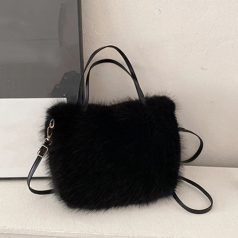 Maricar Faux Fur Crossbody Bag - Image 8