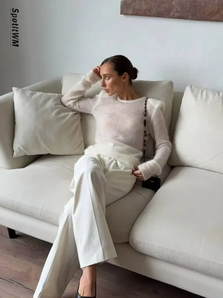 Maricar Slim Fit Sheer Pullover - Image 4