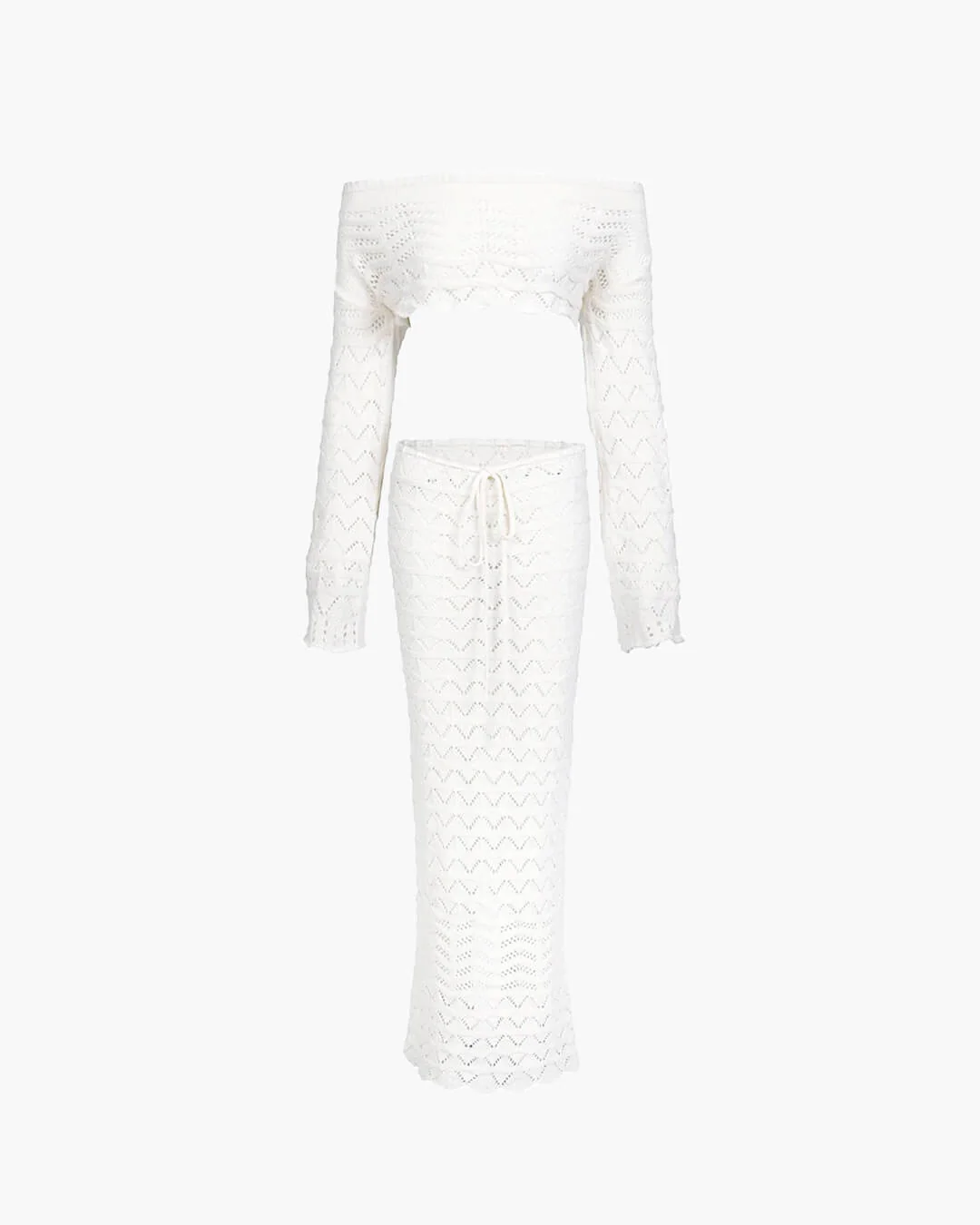 Megan Offshoulder Knit Beach Set - Image 5