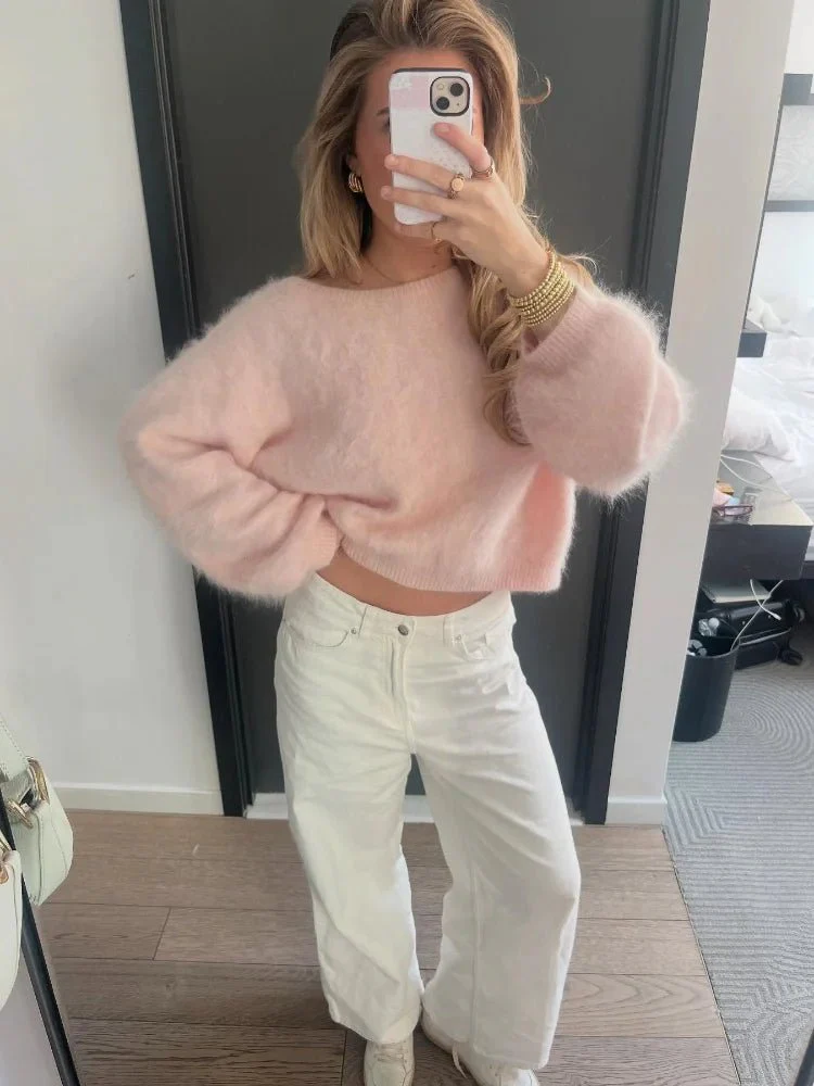 Meryl Off-Shoulder Mohair Sweater - Image 5