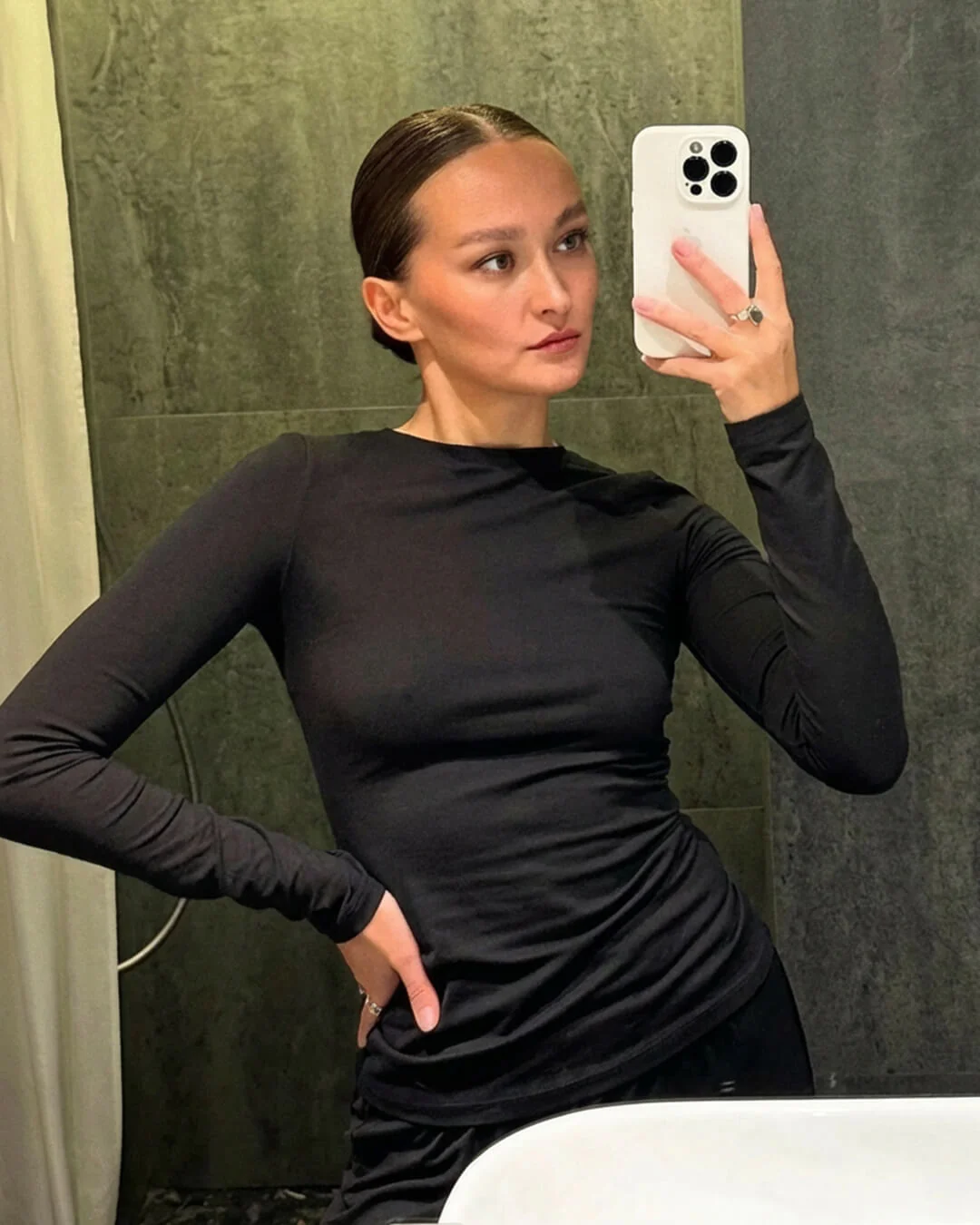 Meryll Long Sleeve Top and Wide Leg Trousers Set - Image 6