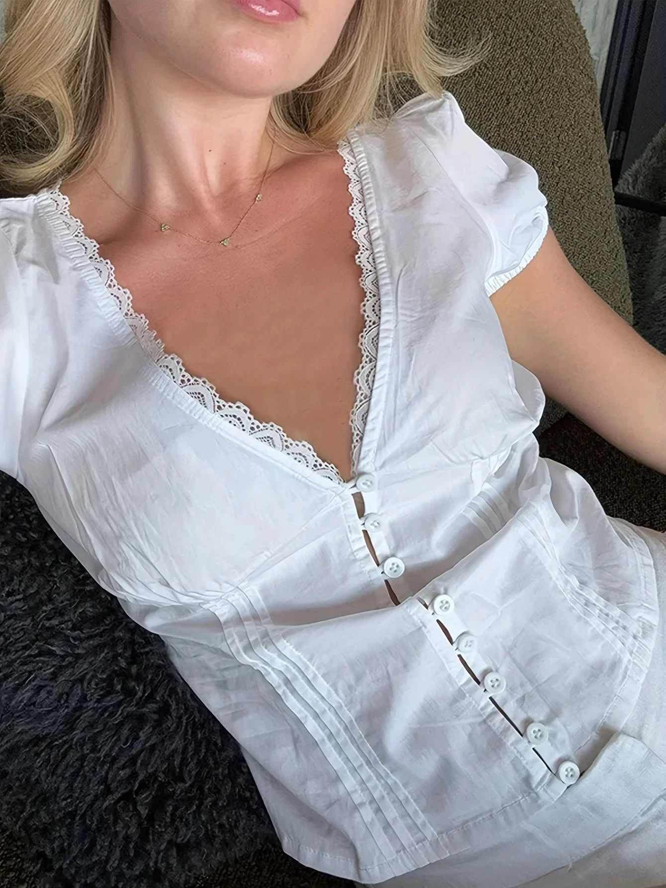 Mica Plunged Neck Blouse - Image 5