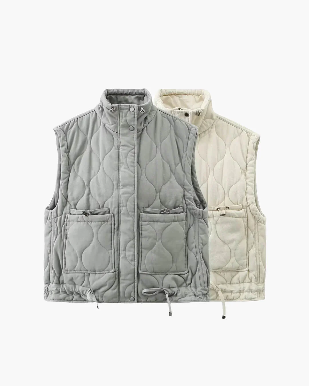 Micah Stand-Collar Pocket Vest - Image 14