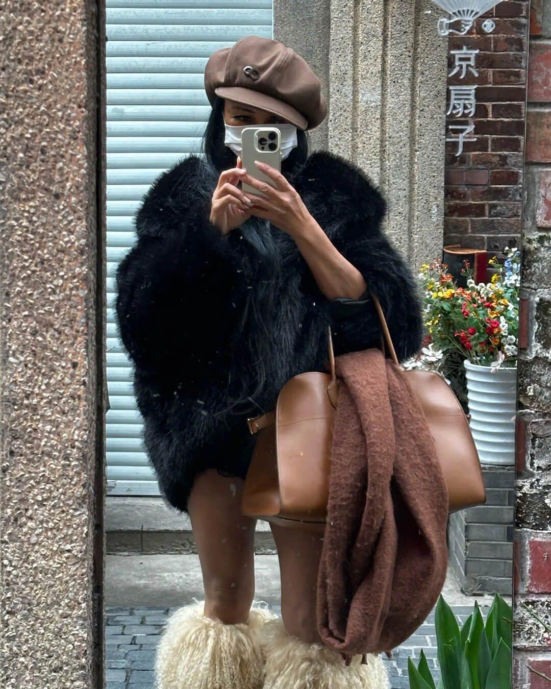 Nicki Hooded Faux Fur Coat - Image 7