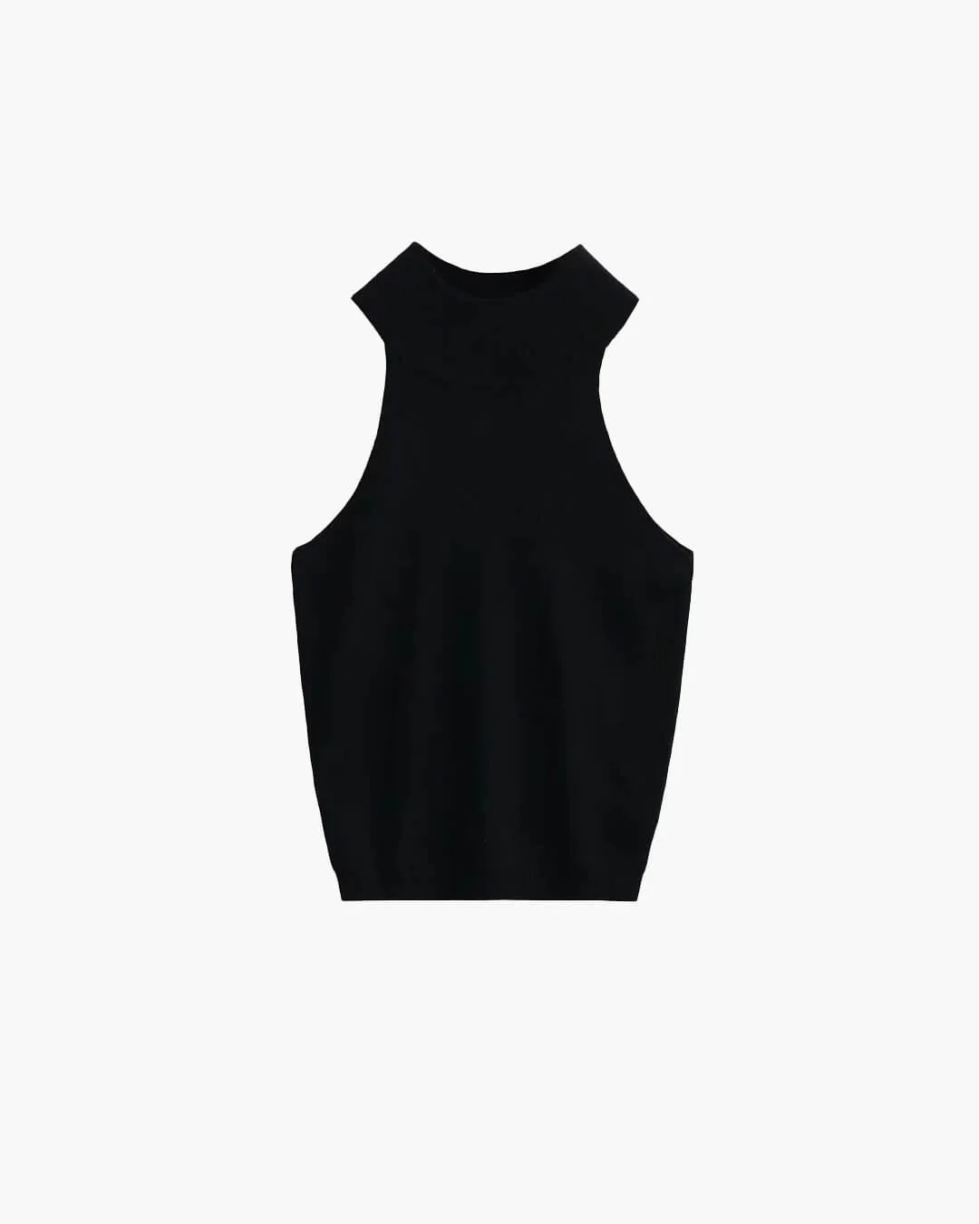 Nicky Halter Neck Sleeveless Knit Crop Top - Image 7
