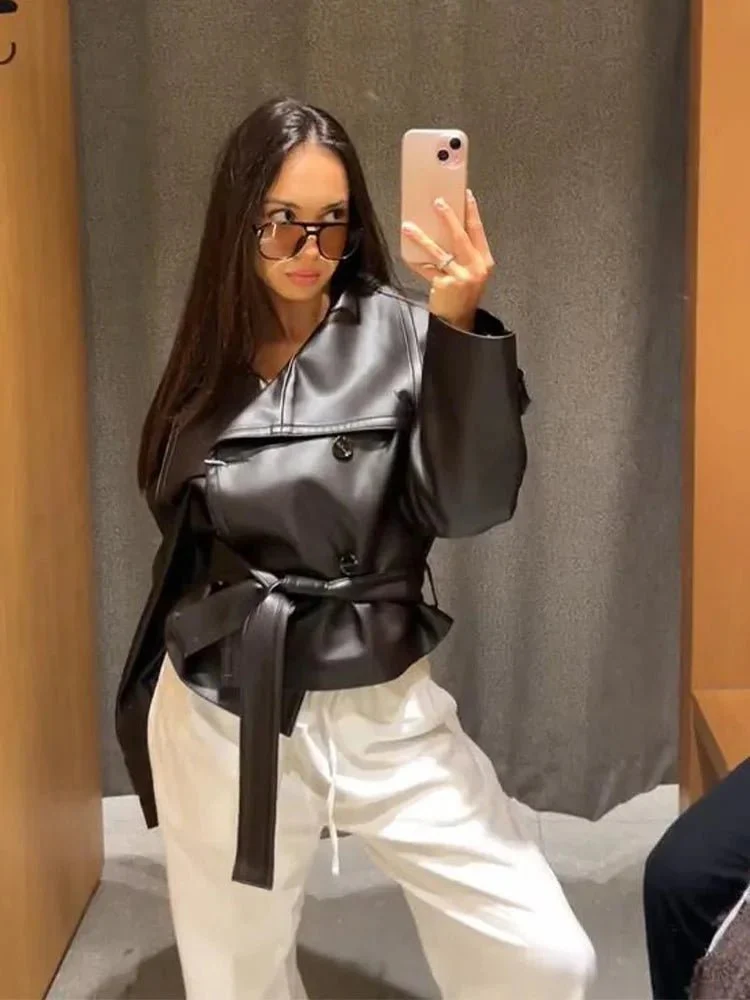 Nina Leather Jacket - Image 4