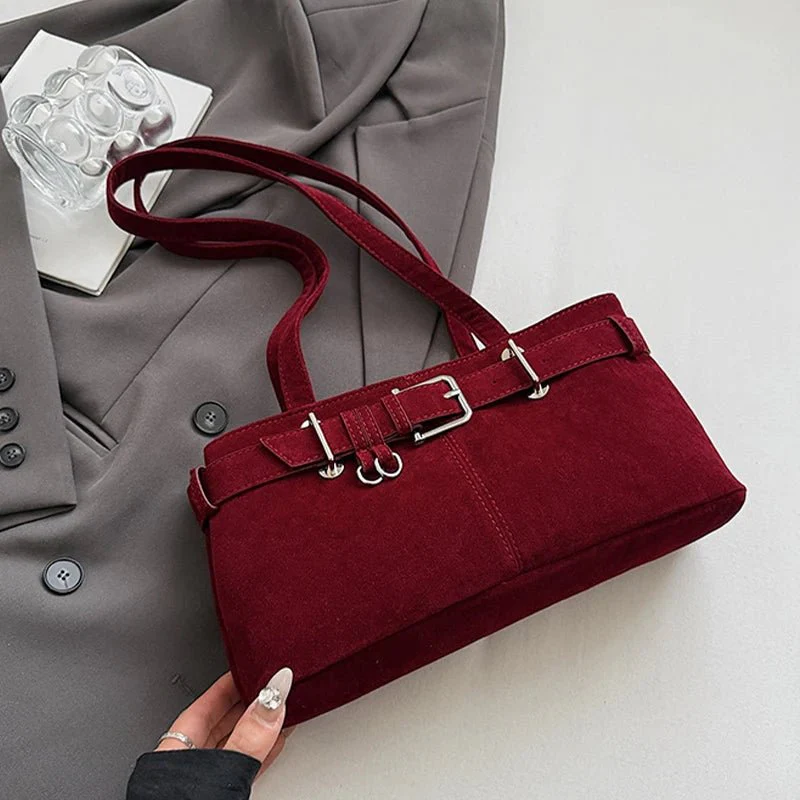 Nora Vegan Suede Bag - Image 9