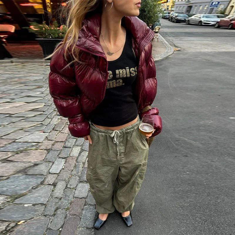 Olivia Shiny Puffer Jacket - Image 6