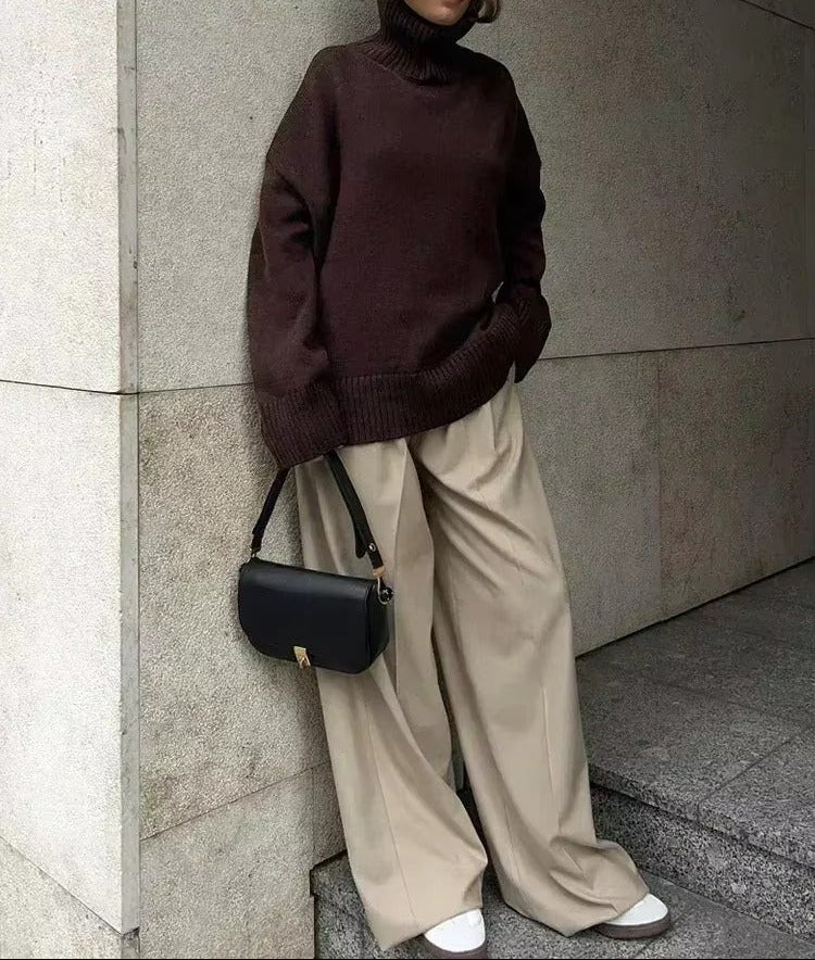 Phoebe Oversized Turtleneck Sweater - Image 3