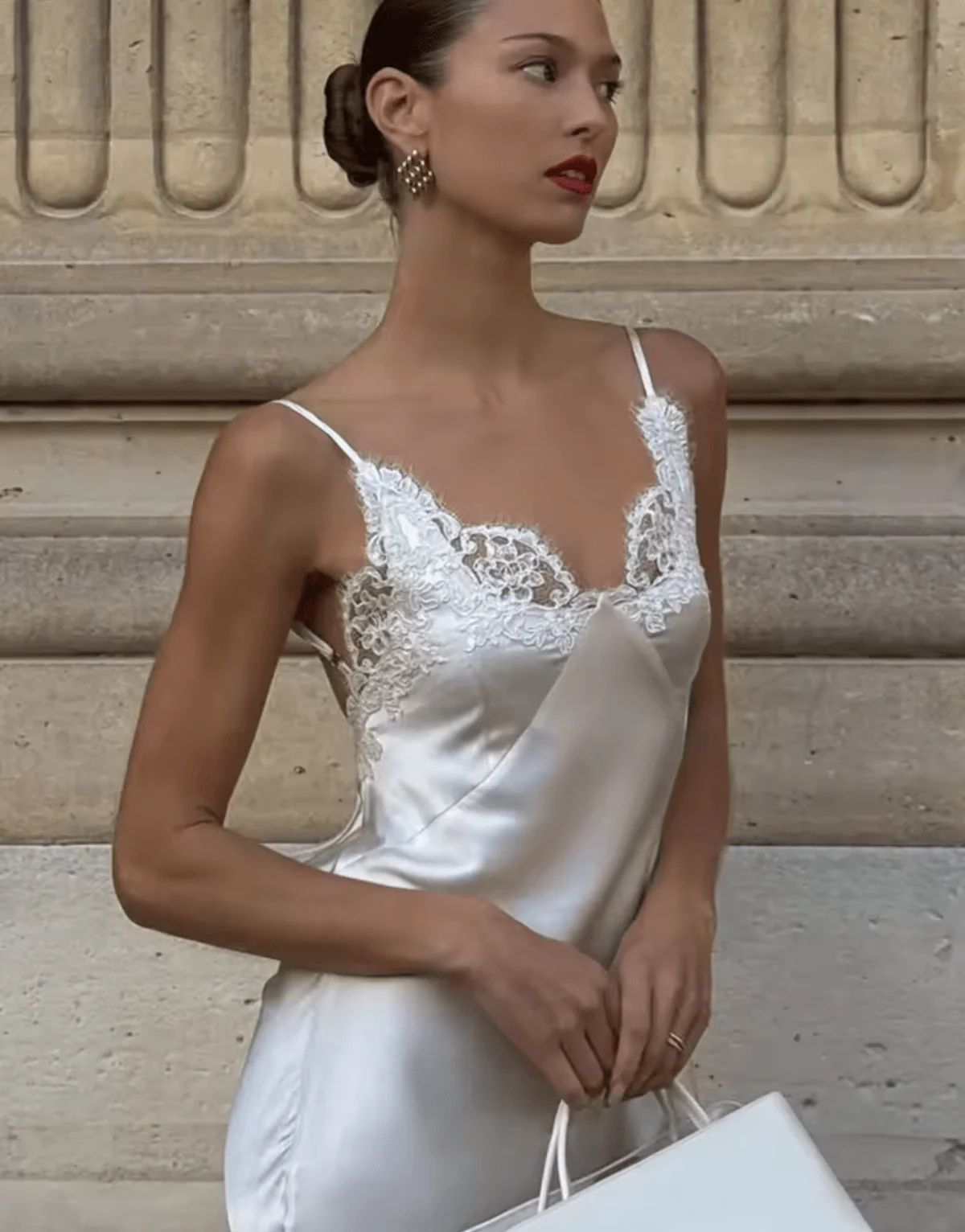 Piper Satin Lace Maxi Dress - Image 2