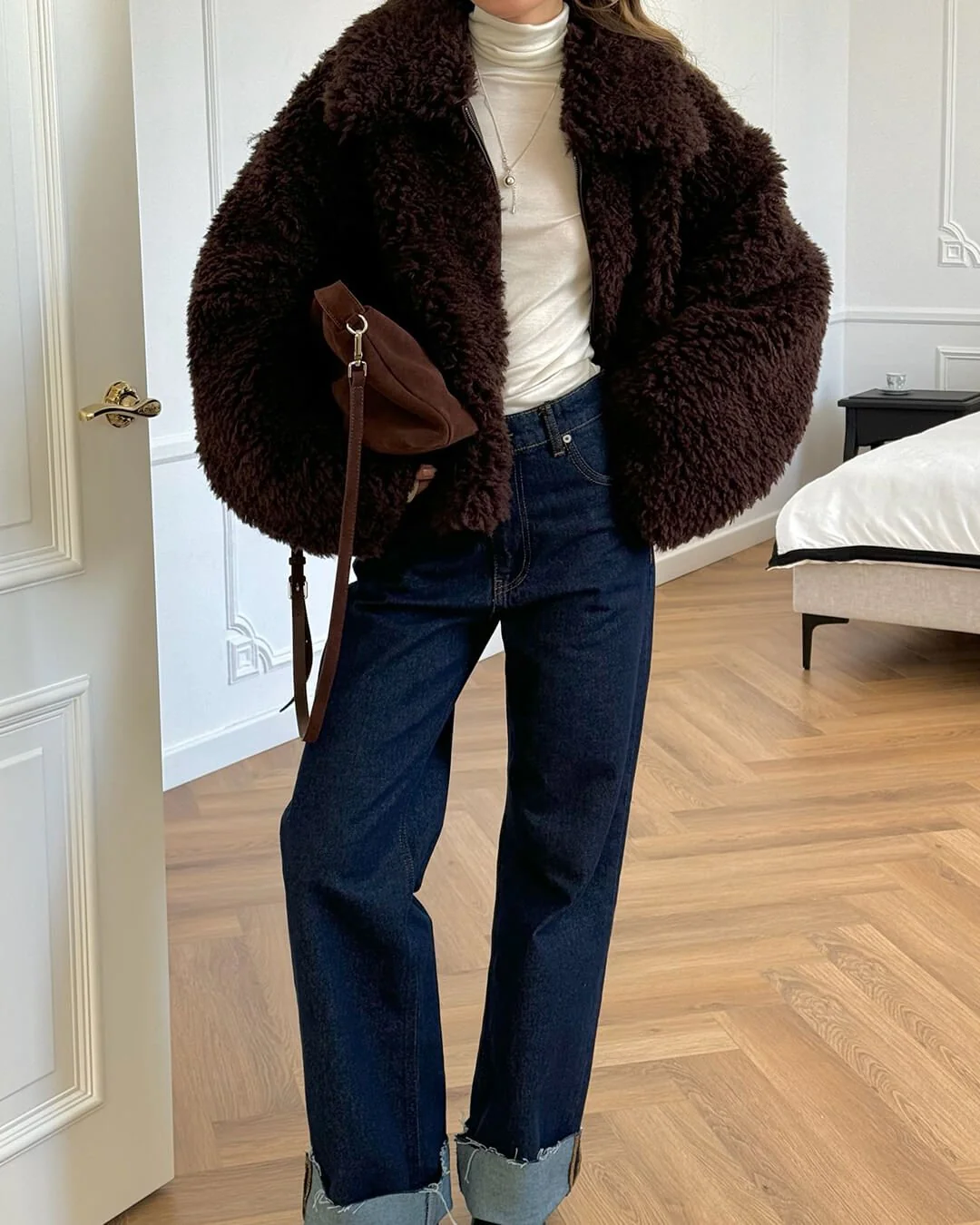 Porsha Faux Fur Teddy Jacket - Image 2