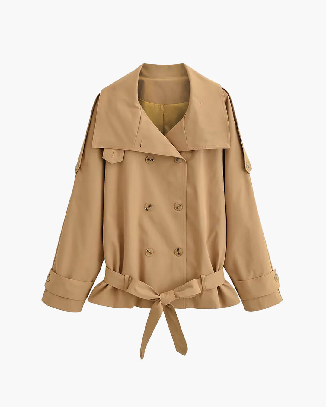 Portia High Neck Lace Up Coat - Image 7