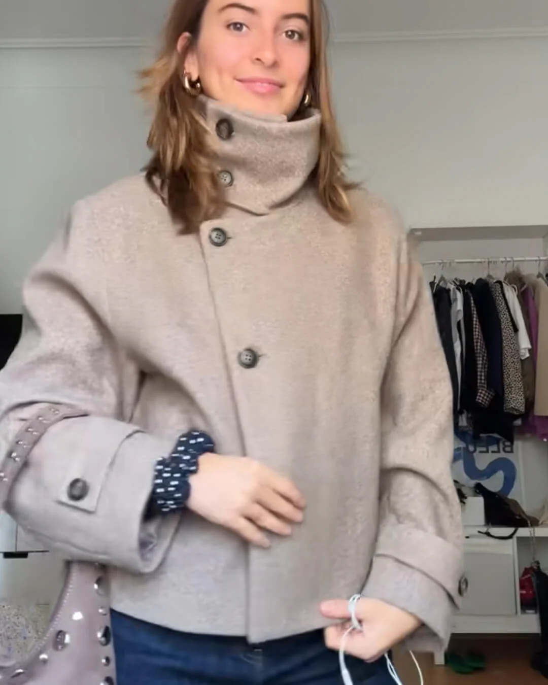 Ramona Jacket with Stand Collar - Image 5