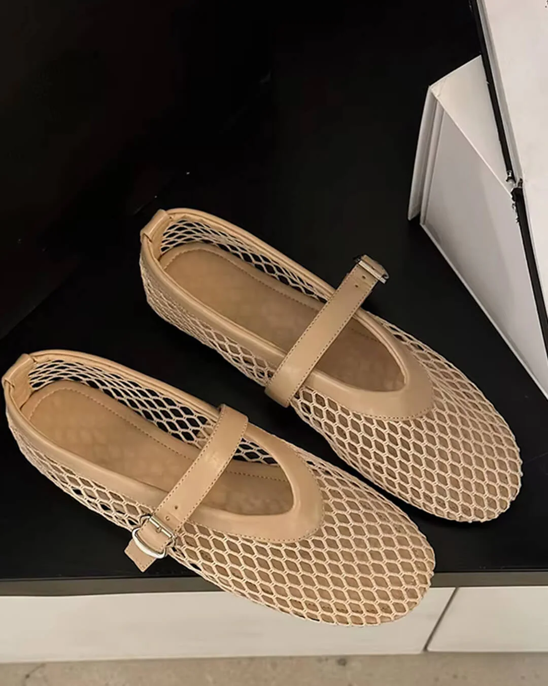 Rebecca Mesh Ballet Flats - Image 12
