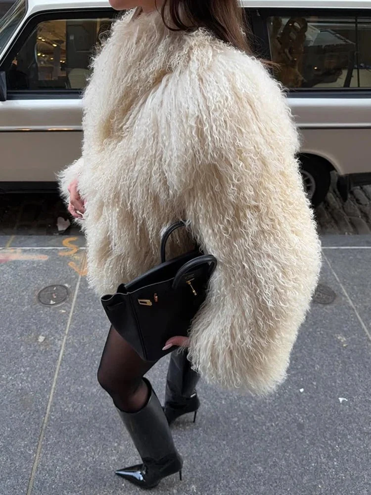 Reese Short Faux Fur Coat - Image 4