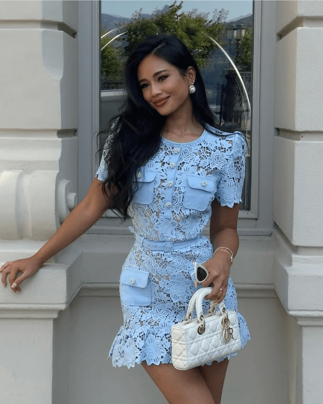 Remy Floral Lace Mini Dress