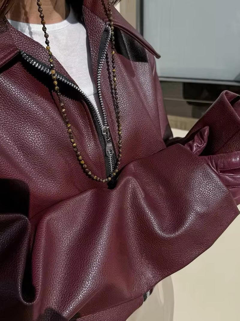 Romy leather Jacket - Image 5