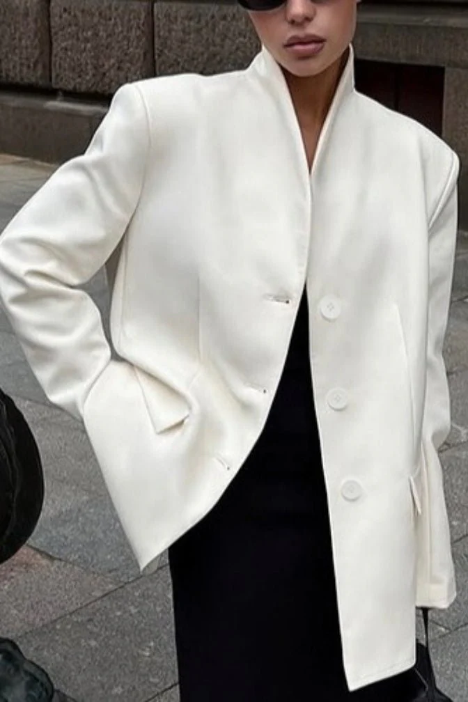 Roxie Stand Collar Blazer - Image 4
