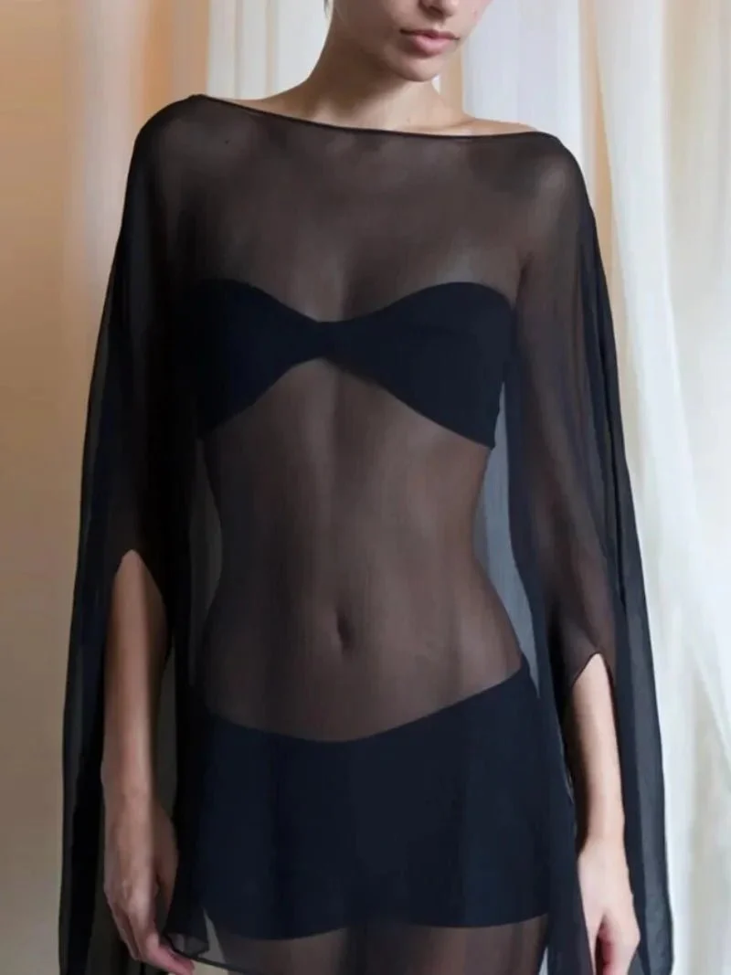 Samantha Loose Blouse Cover-up - Image 5