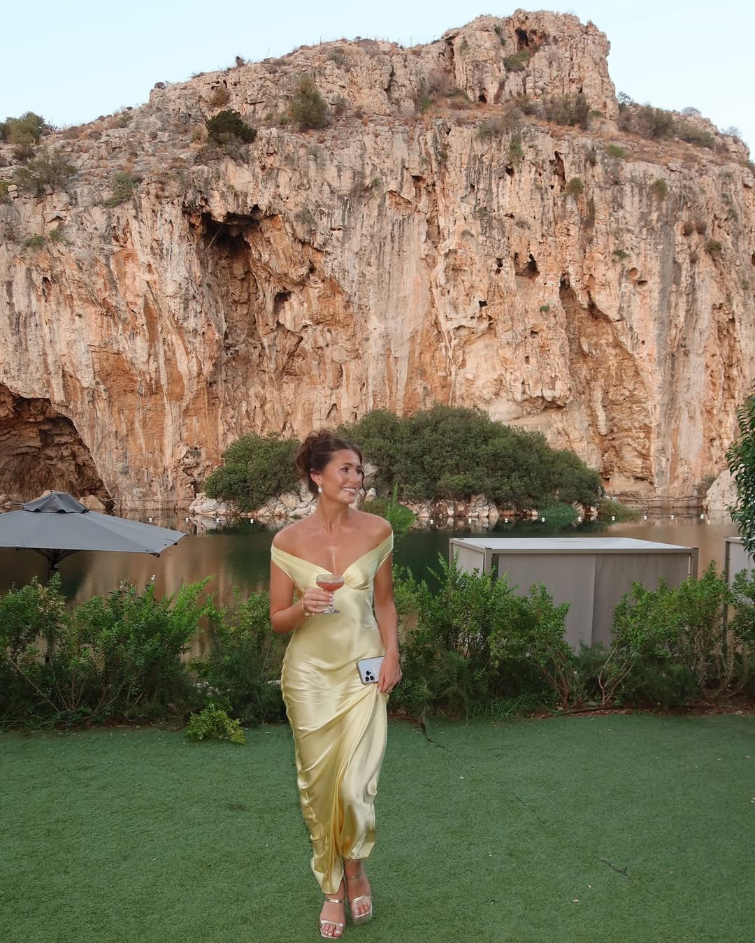Serene Backless Satin Maxi Dress - Image 2