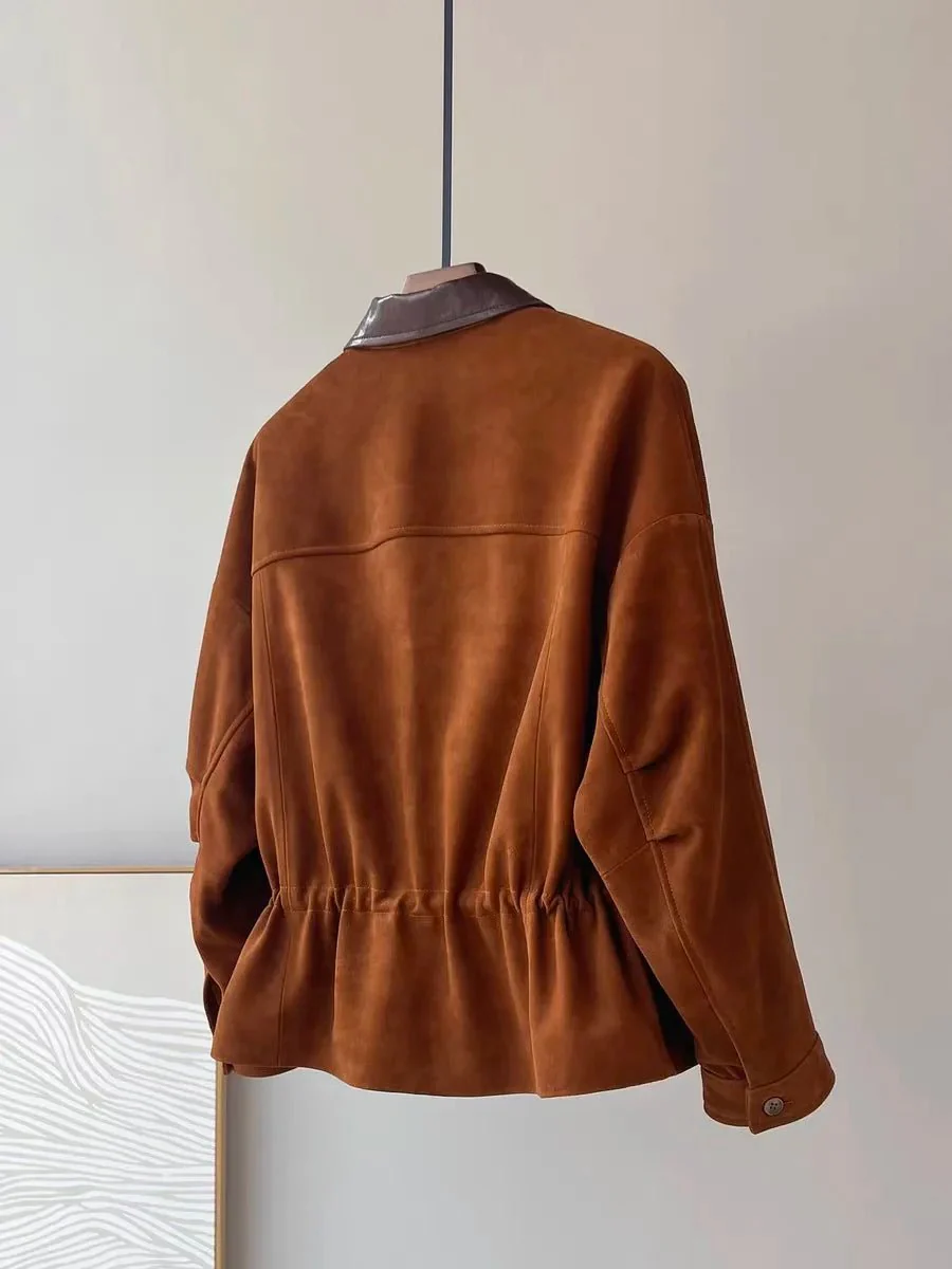 Sharmaine Slim Fit Suede Jacket - Image 5