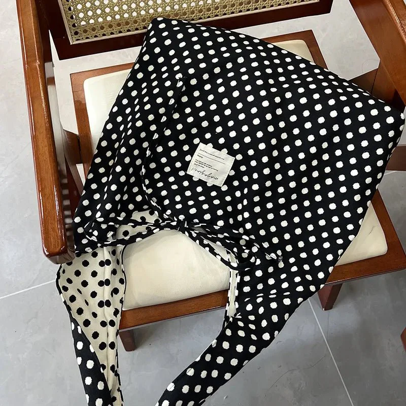 Sheila Reversible Polka Dot Hobo Bag - Image 7