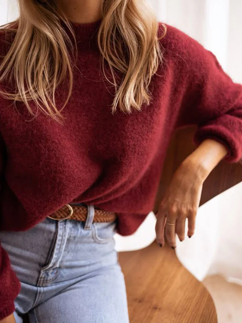 Shiela Burgundy Pullover - Image 4