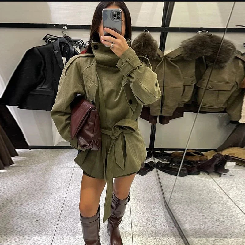Noemi Belted Trench Coat - Image 3