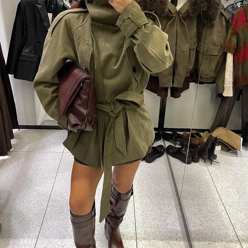 Noemi Belted Trench Coat - Image 4