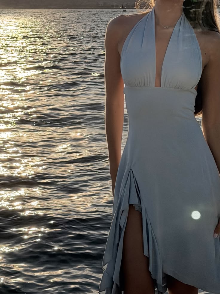 Stella Backless Halter Mini Dress - Image 6