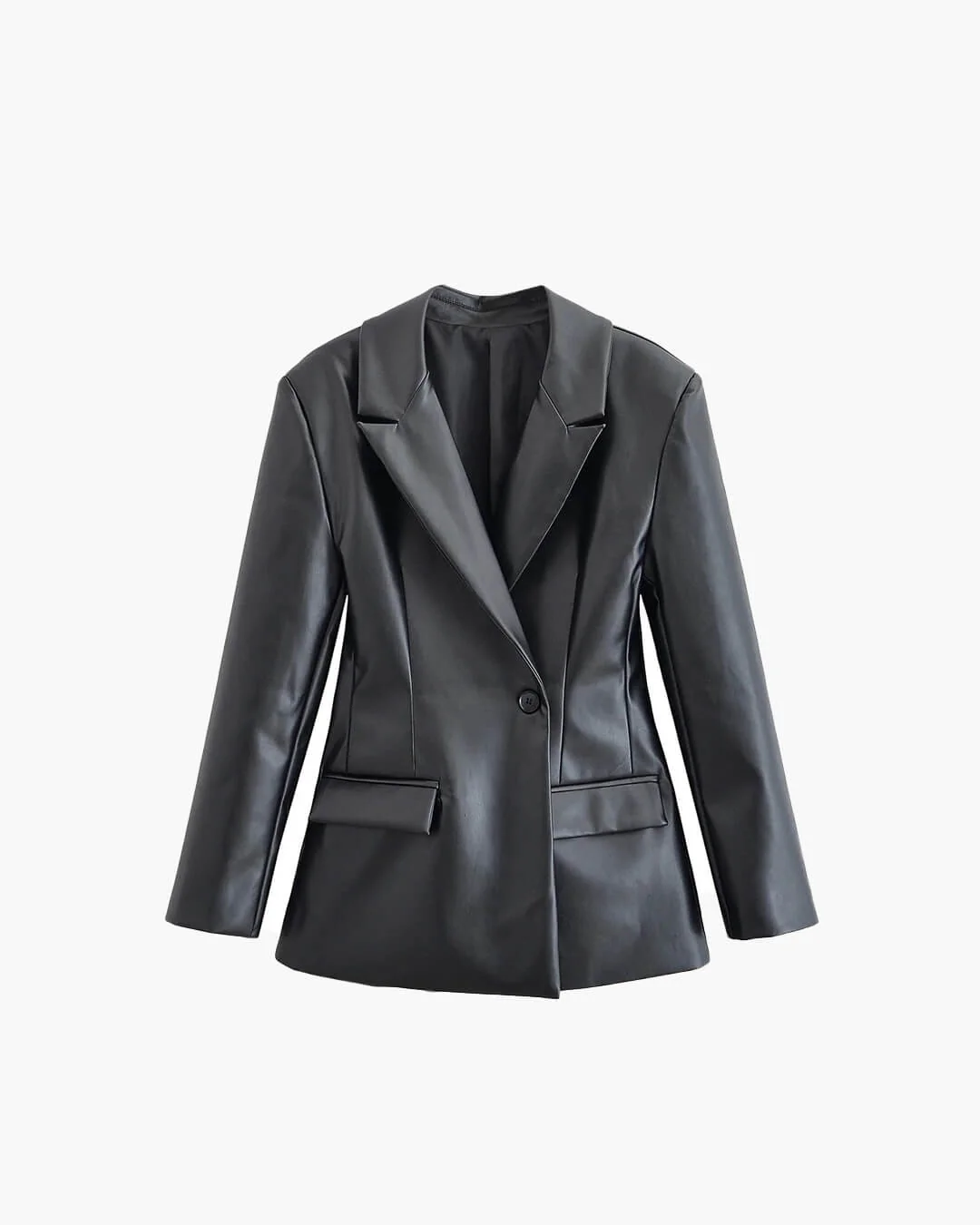 Stella Faux Leather Blazer