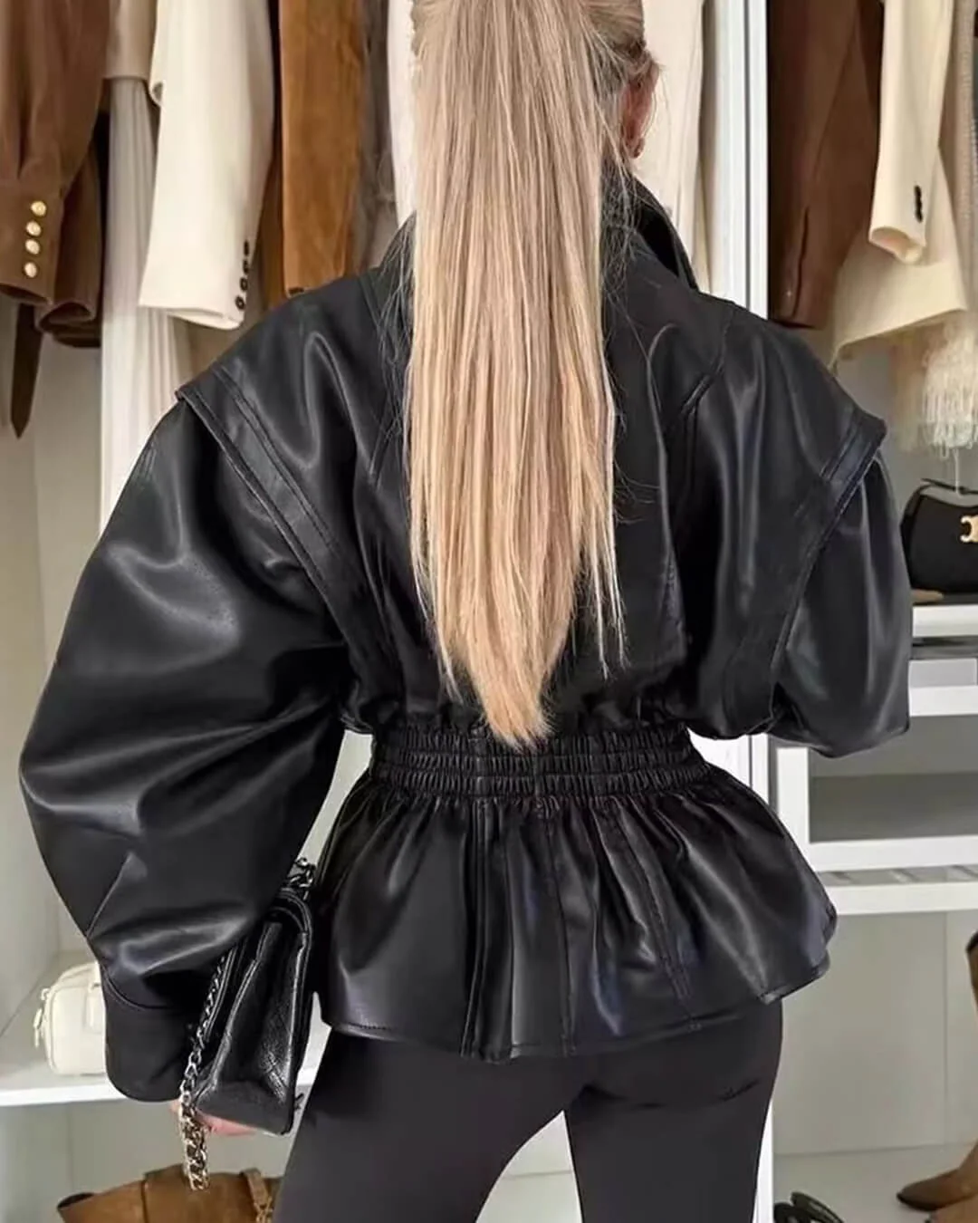 Stephanie Leather Jacket - Image 5