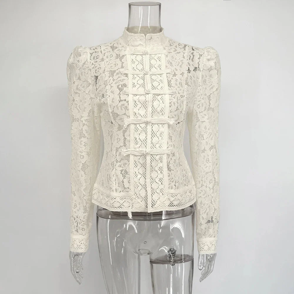 Suzan Long Sleeve Lace Blouse - Image 7