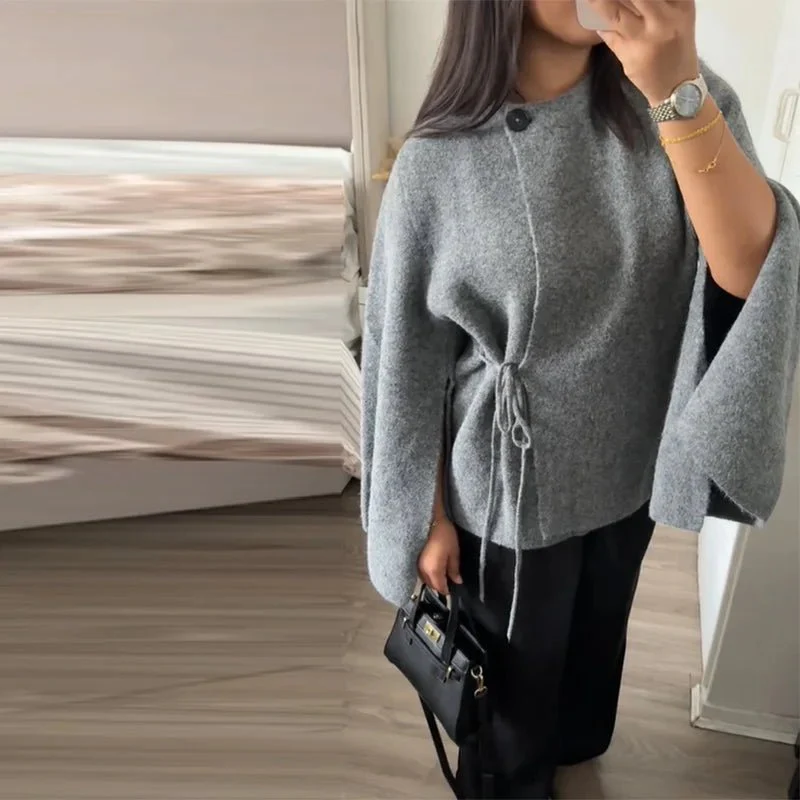 Suzette Slit Batwing Cardigan - Image 2