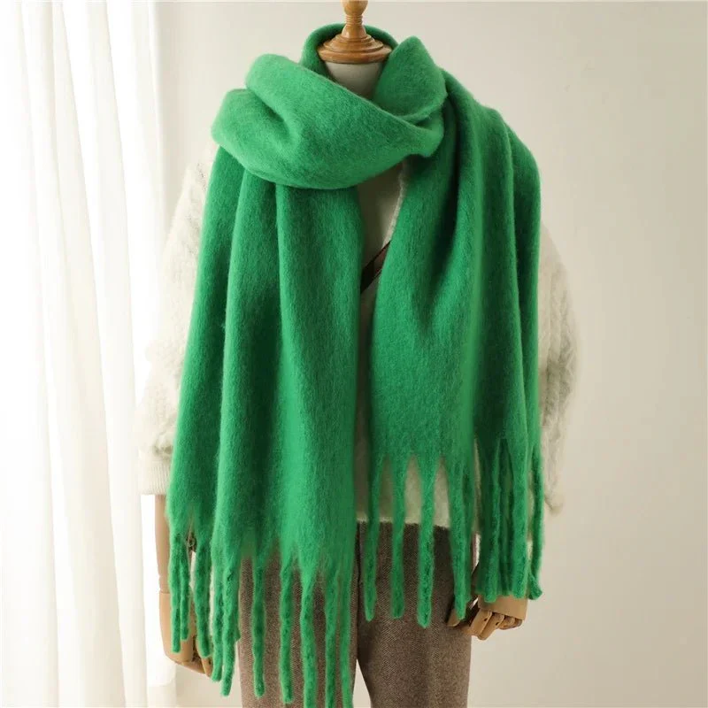 Tanya Tasseled Winter Scarf - Image 36