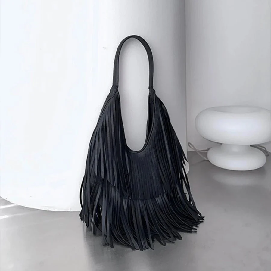 Tatiana Tasseled Hobo Bag - Image 3