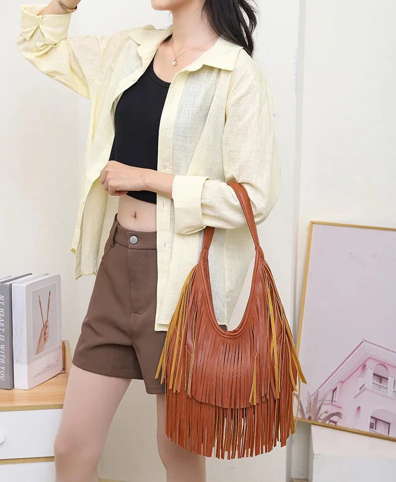 Tatiana Tasseled Hobo Bag - Image 5
