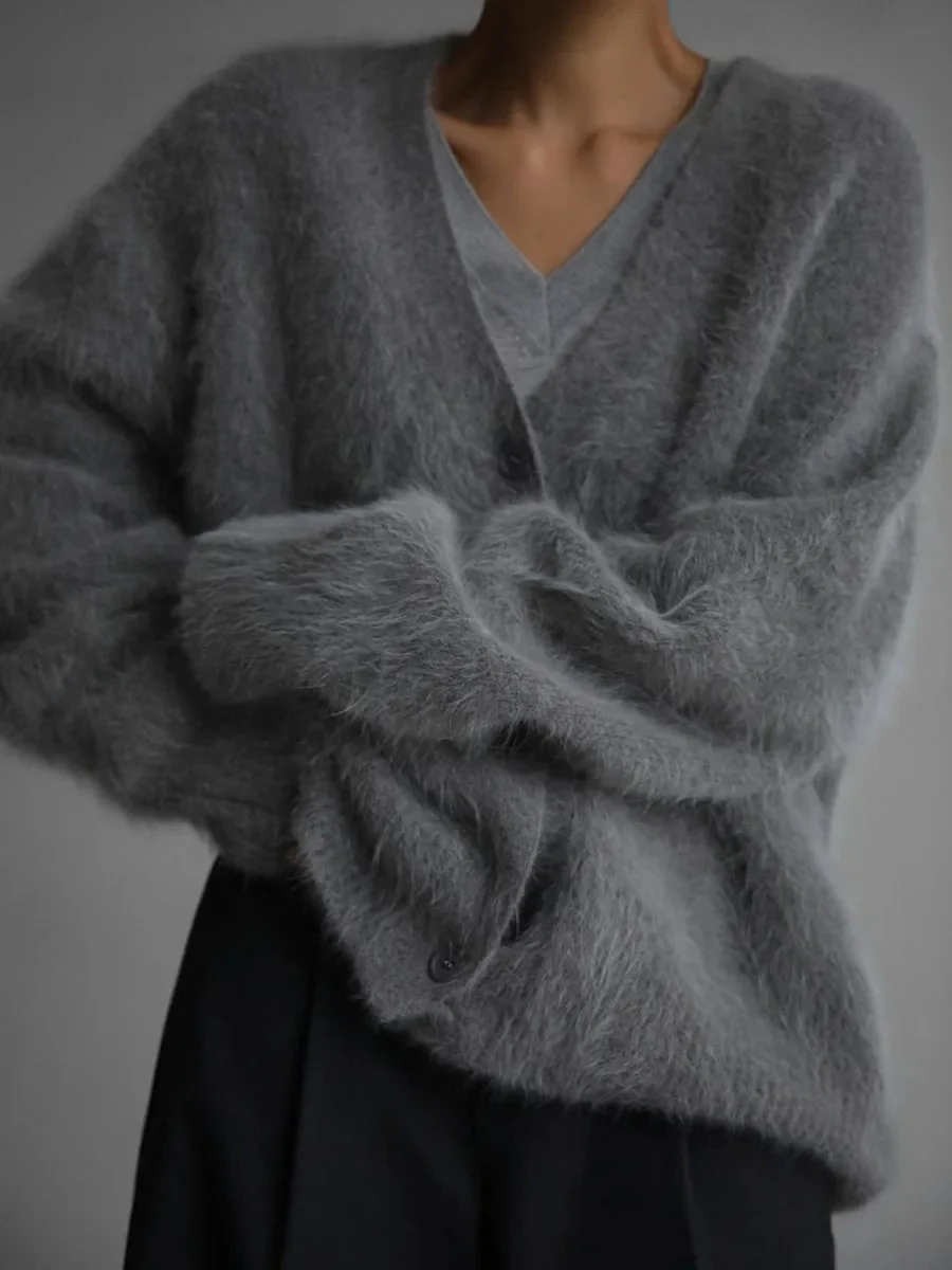 Terry Cozy Knitted Cardigan - Image 3