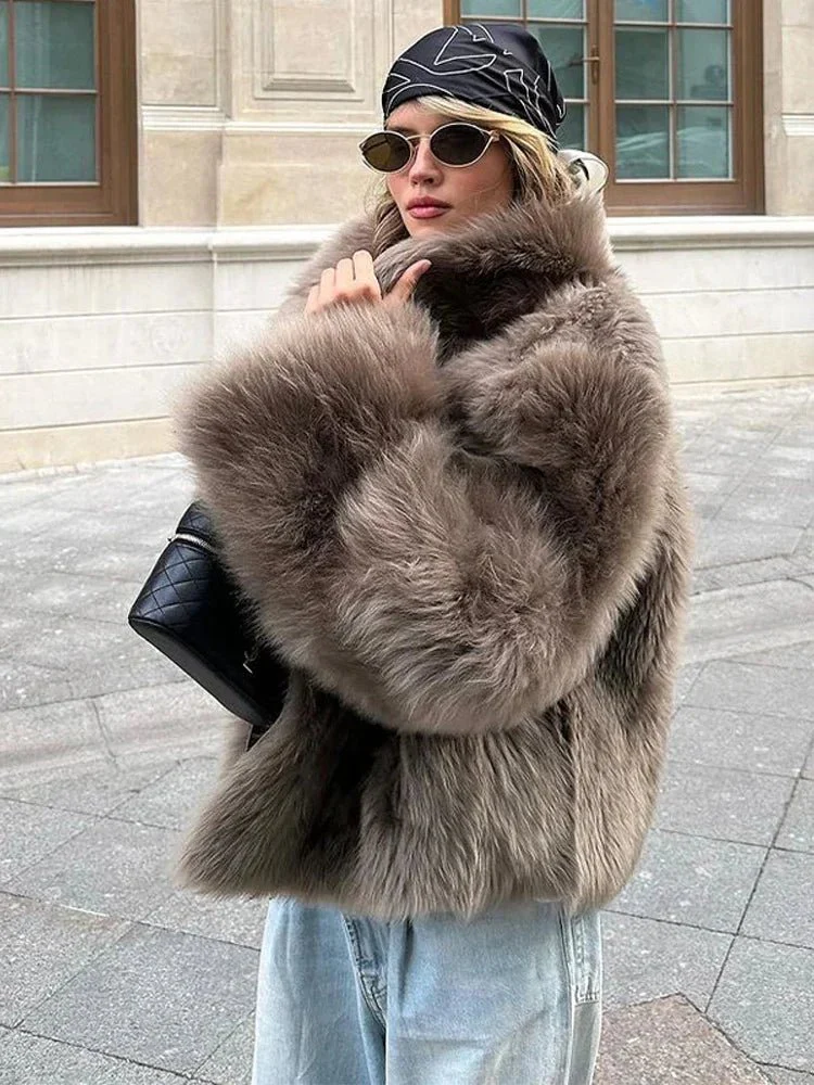 Thalia Faux Fur Coat - Image 3
