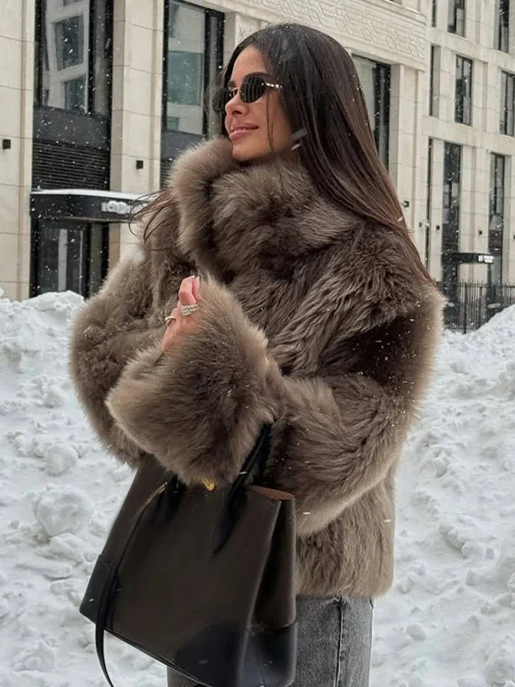 Thalia Faux Fur Coat - Image 5