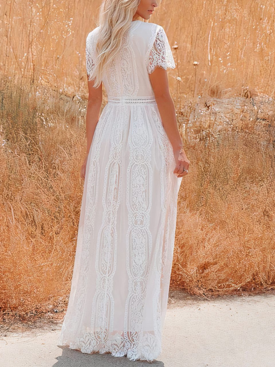 Tilda Bohemian Lace Maxi Dress - Image 4