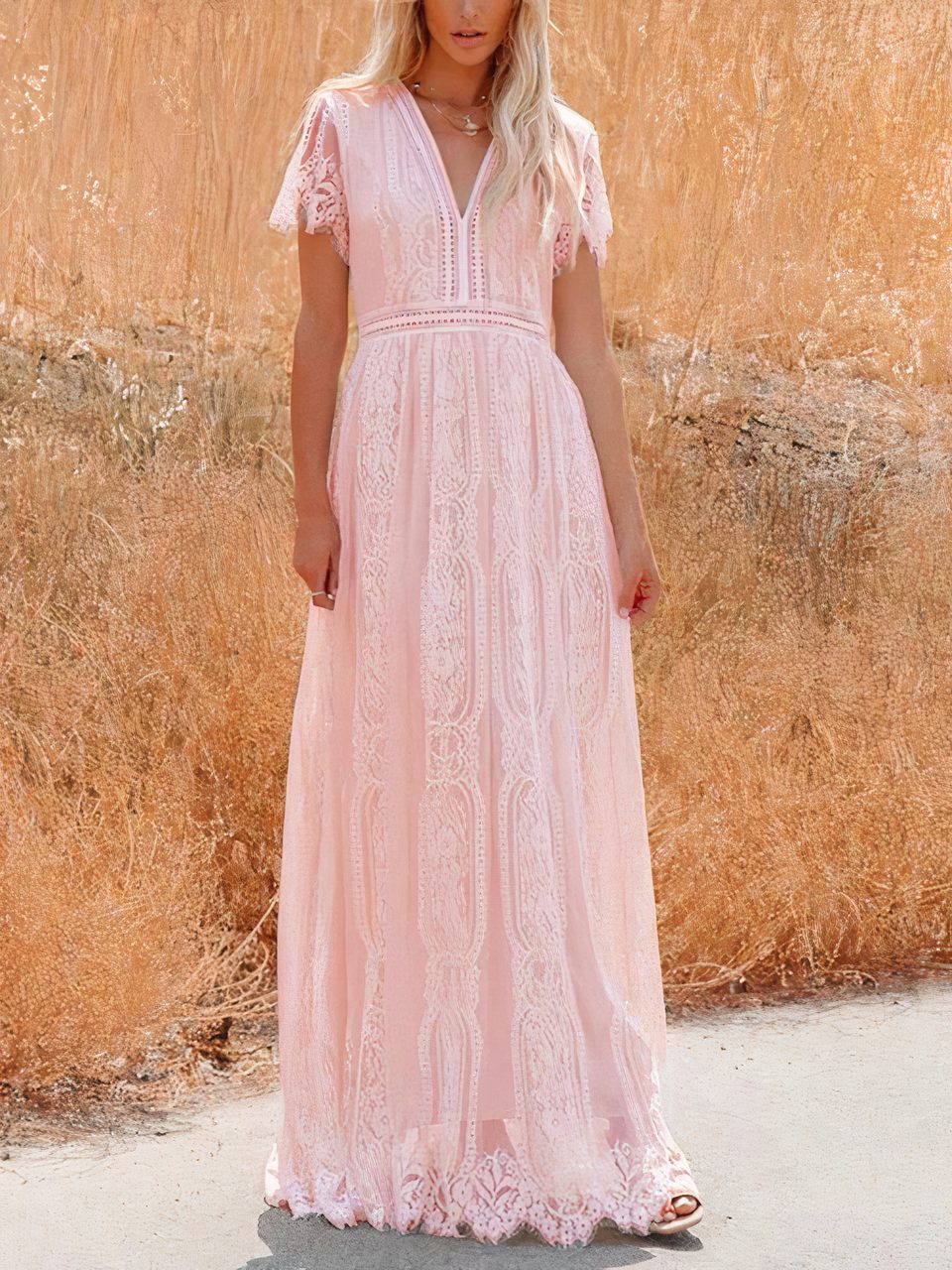 Tilda Bohemian Lace Maxi Dress - Image 5