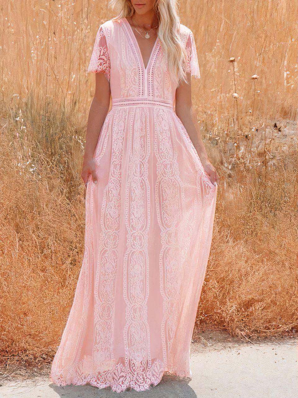 Tilda Bohemian Lace Maxi Dress - Image 6