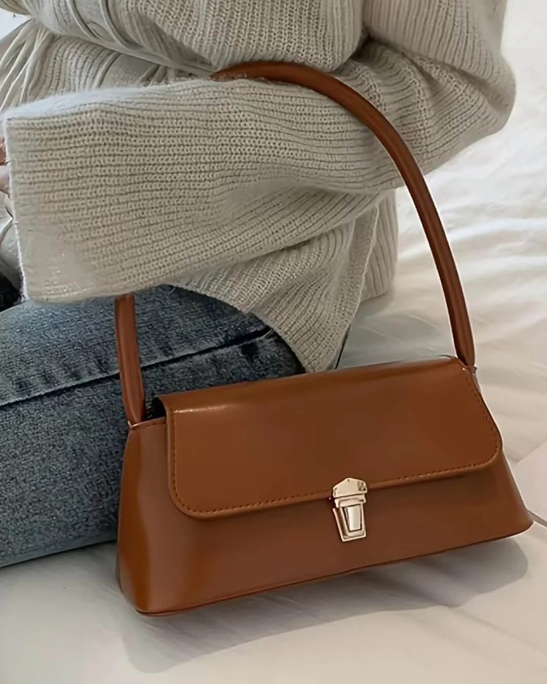 Tracy Leather Shoulder Bag - Image 7