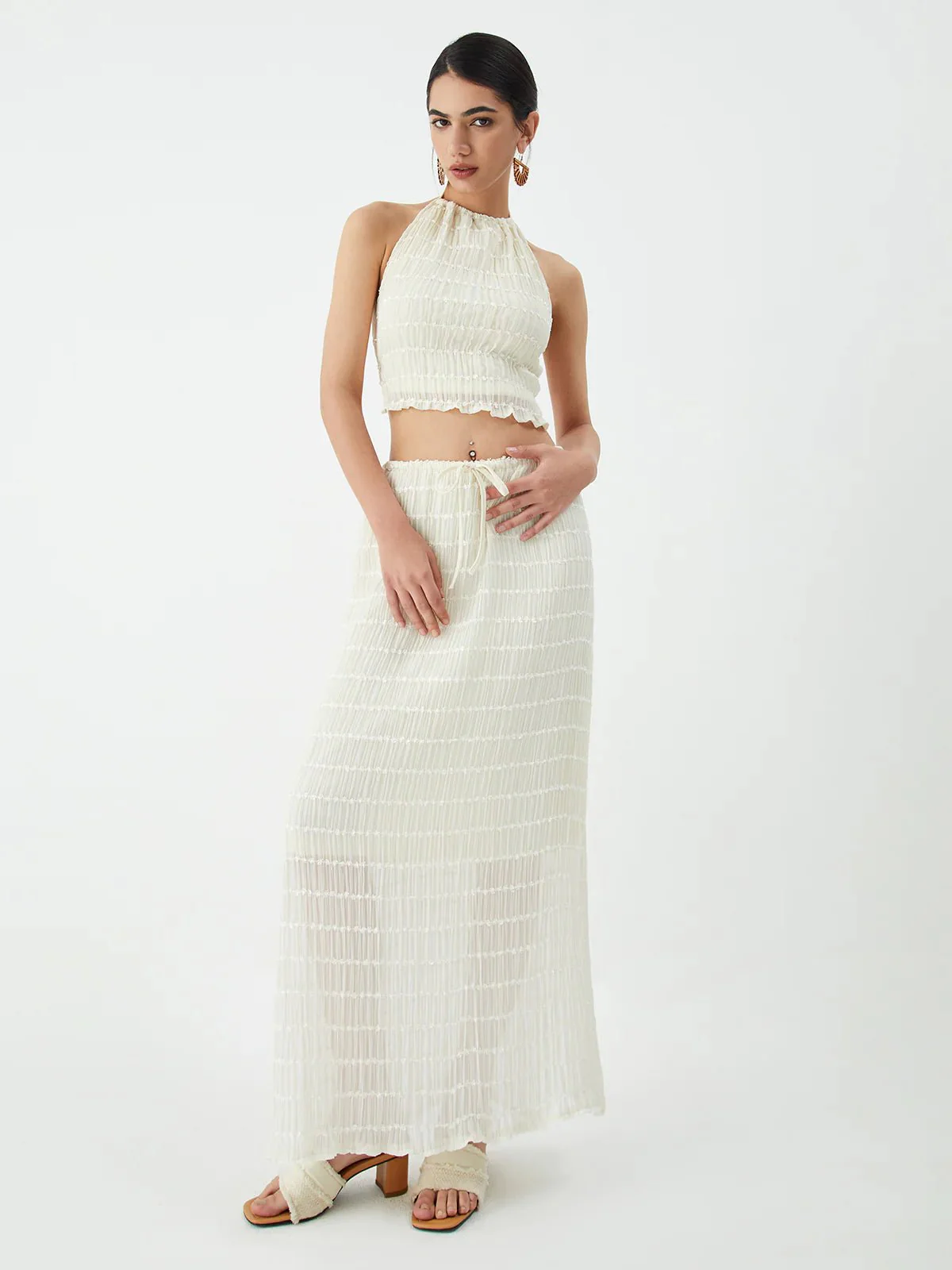 Valerie two-piece set with frill details - Image 12