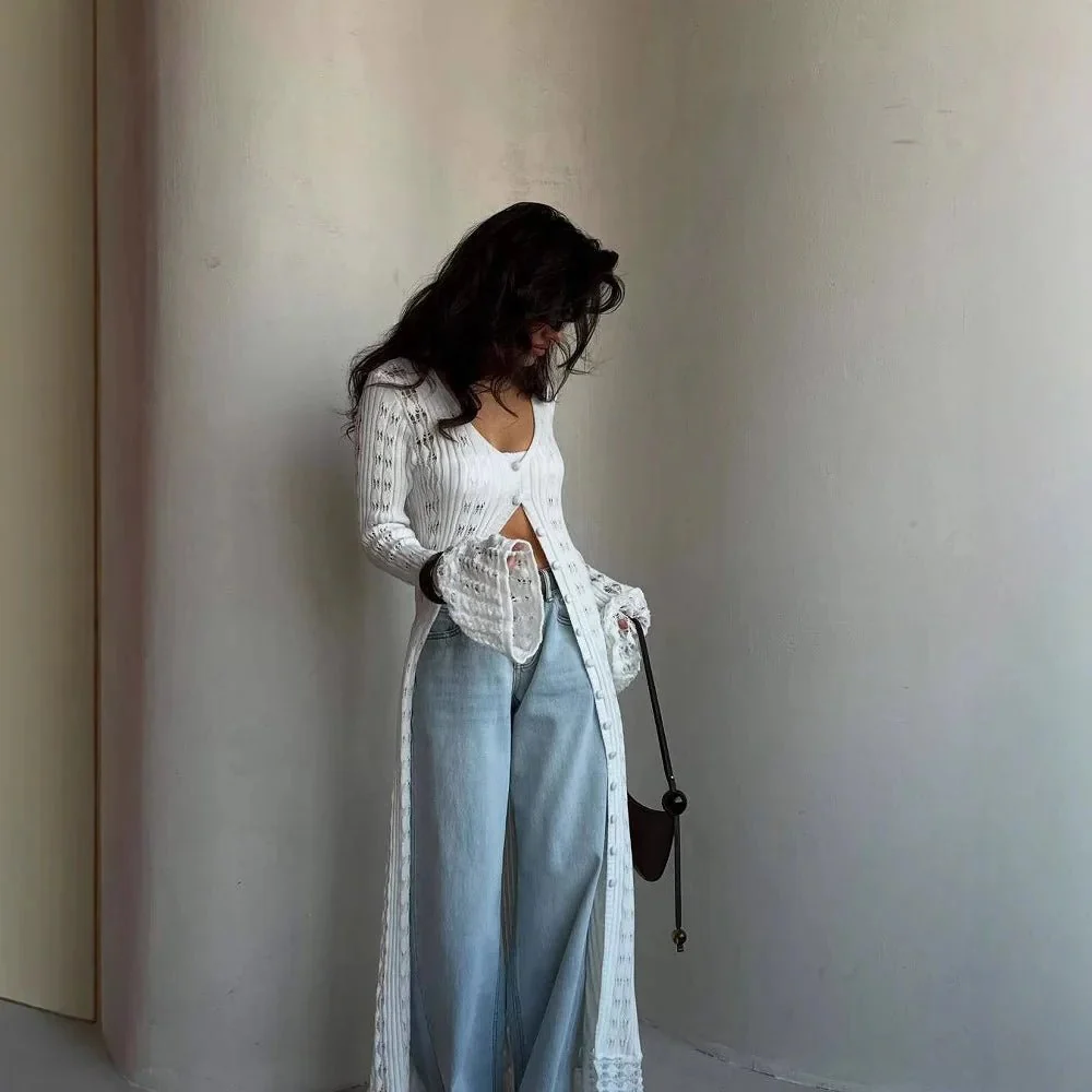 Whitney Hollow Knitted Cardigan - Image 2