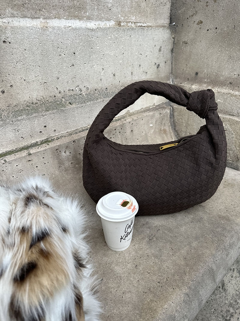 Woven Bag Medium Suede - Image 11