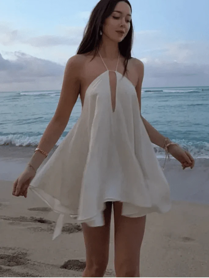 Zinnia Off-Shoulder Hollow Out Summer Dress - Image 4