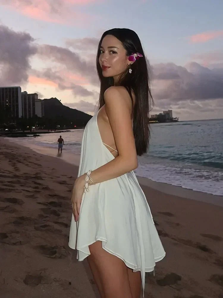 Zinnia Off-Shoulder Hollow Out Summer Dress - Image 7