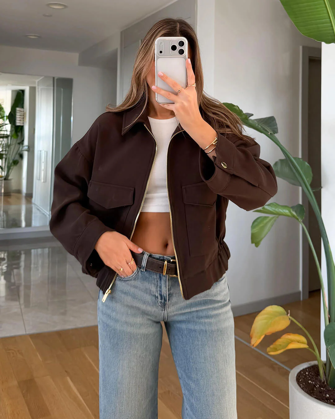 Zoey Zip Up Pocket Jacket - Image 3